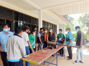 ภาพกิจกรรมการดำเนินโครงการ อบรมป้องกันโรคไข้เลือดออก และบำรุงรักษาเครื่องพ่นหมอกควัน